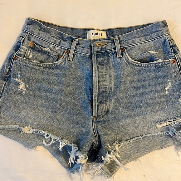 AGOLDE JEAN SHORTS SZ 27 - Picture 1 of 3